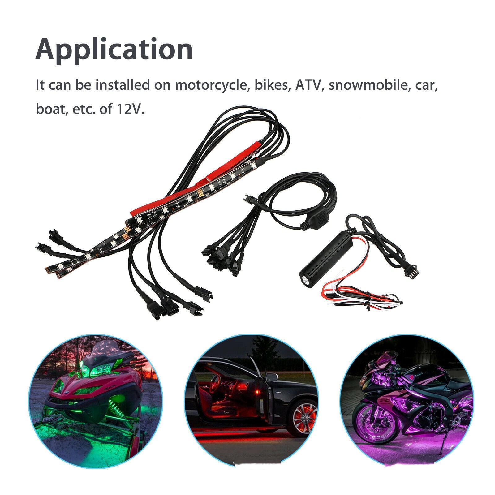 RGB Motosiklet LED Atmosfer Işığı