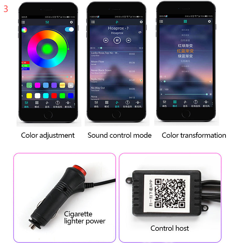 Araç Fiber LED Şerit