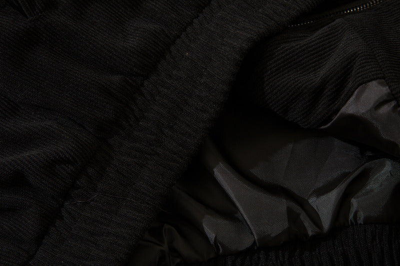 Amerikan Tarzı Havlu Kumaş Nakışlı Harfli Hırka Ceket