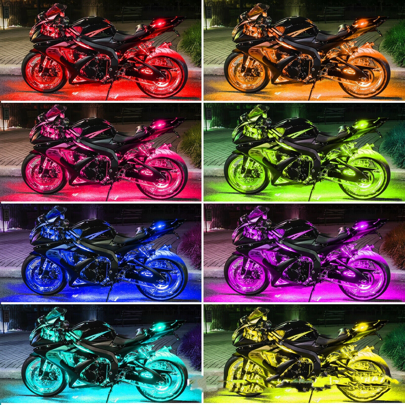 RGB Motosiklet LED Atmosfer Işığı