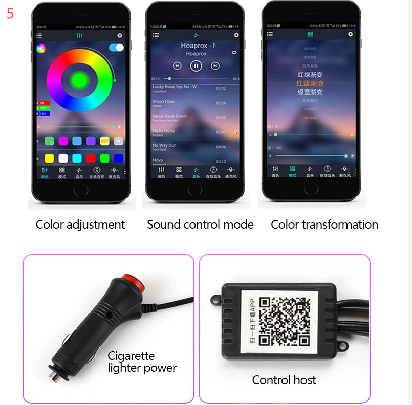 Araç Fiber LED Şerit