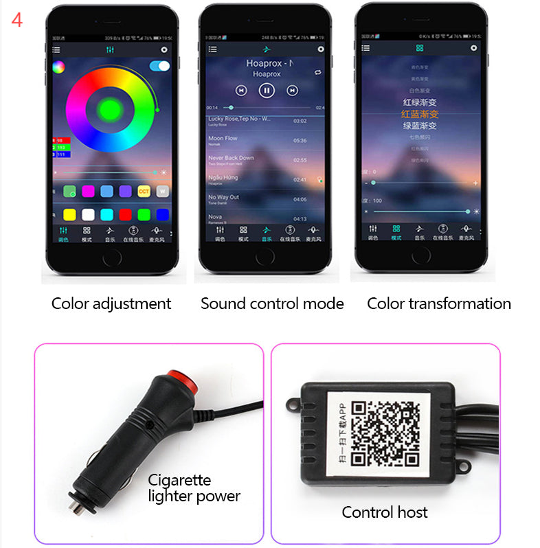 Araç Fiber LED Şerit