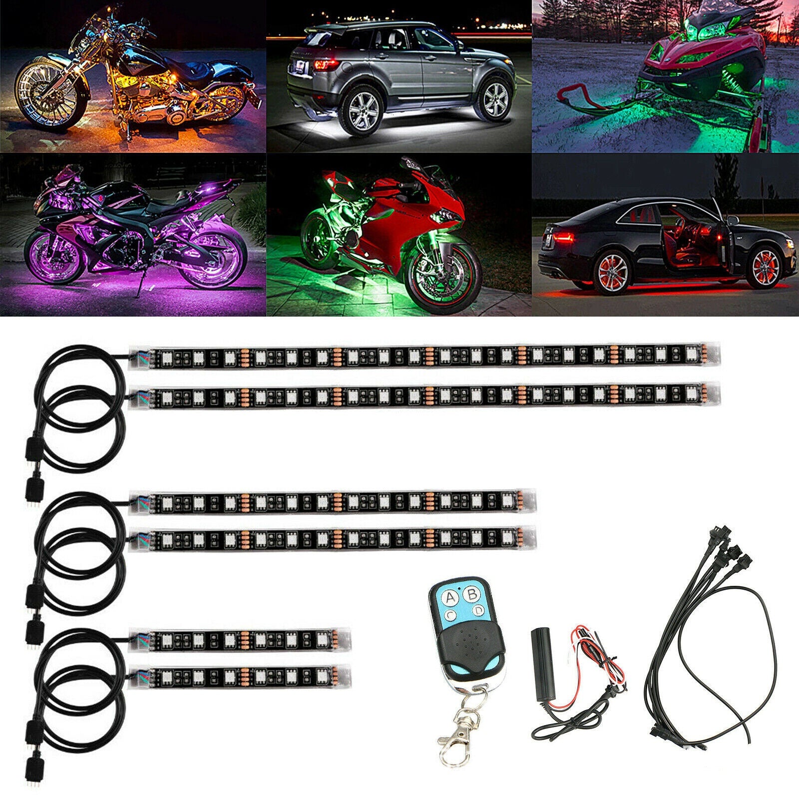 RGB Motosiklet LED Atmosfer Işığı