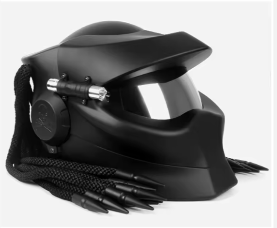 Tam yüz motosiklet sürme predator kask